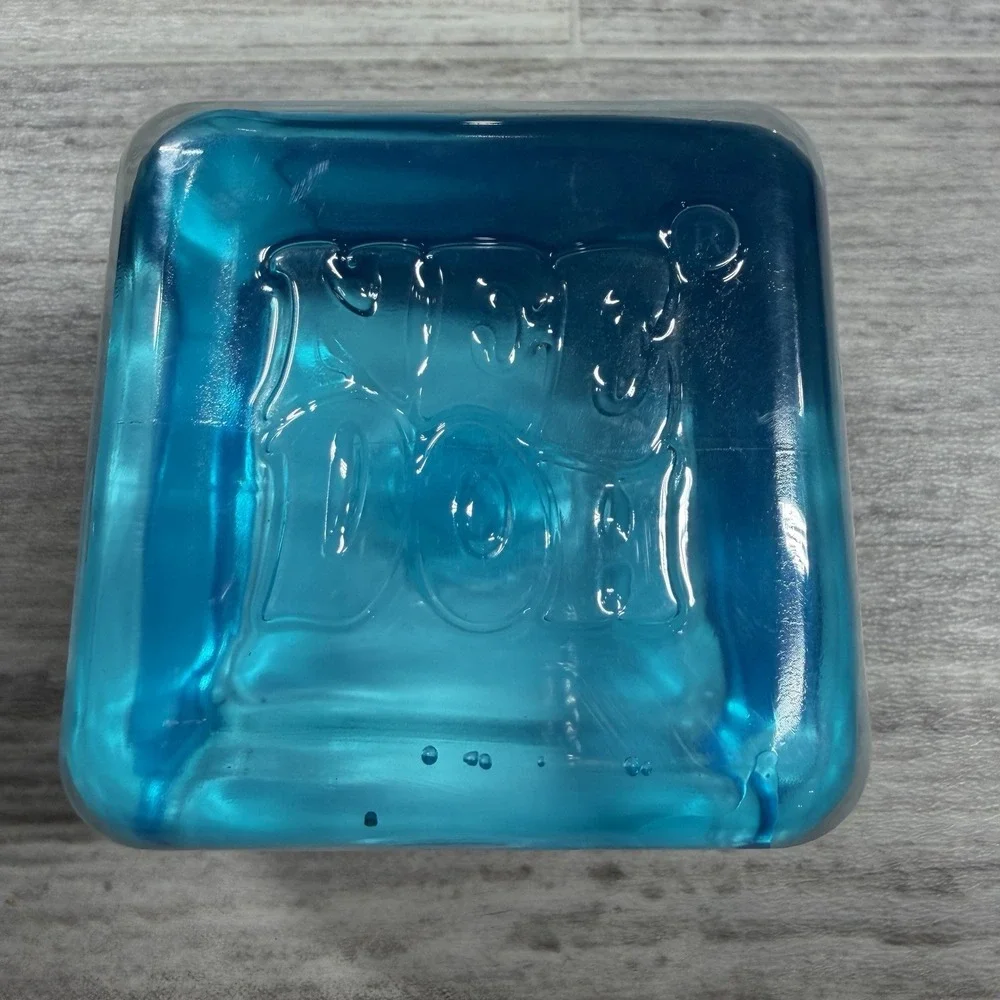 New! NeeDoh Nice Berg Blue XL Giant Nee Doh Niceberg Solid Squish Cube Ice Block